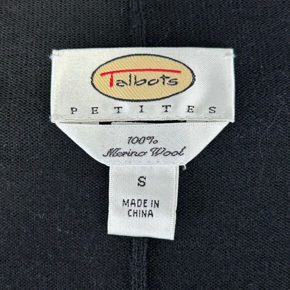 Talbots Petites 100% Merino Wool Open Front Cardigan Sz S MSRP $98 - Picture 5 of 6